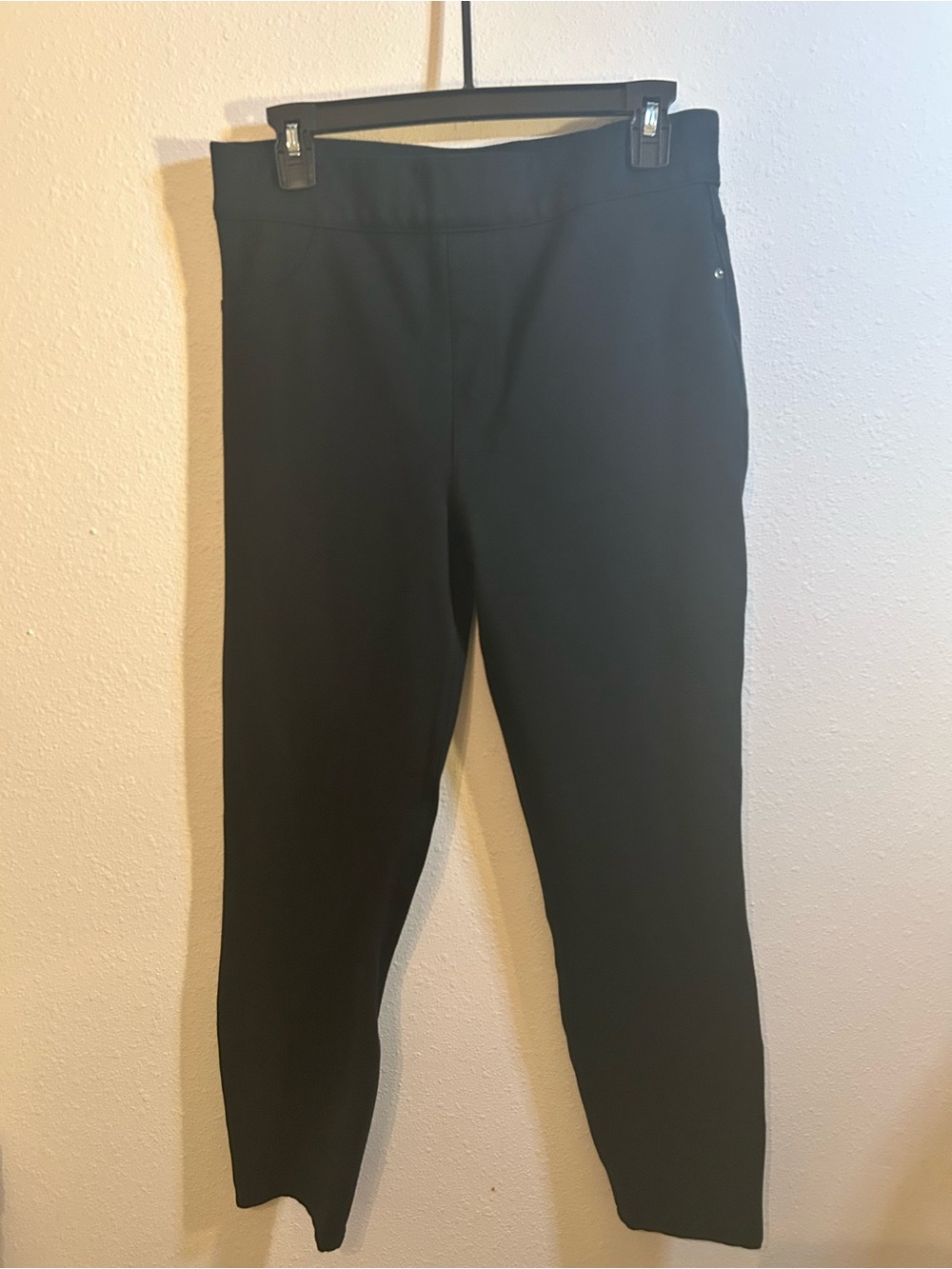 SPANX The Perfect Pant Black Ankle Skinny Ponte Pants Women's Large L